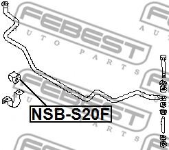 FEBEST NSB-S20F Stabiliser Mounting